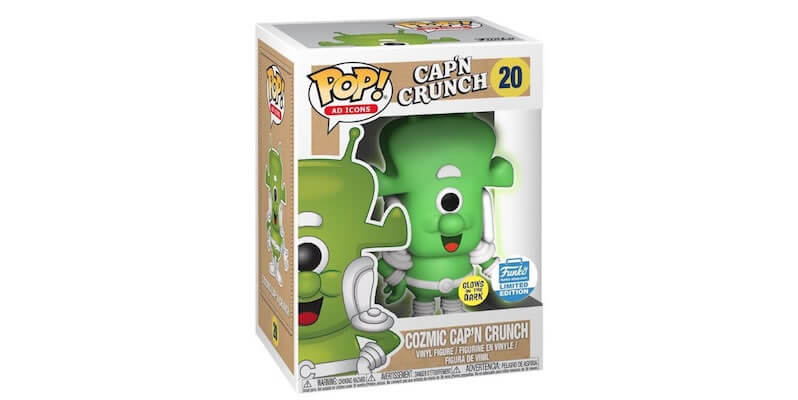 Funko pop ad icon 20 Cozmic Cap'n Crunch Glow-in-the-Dark